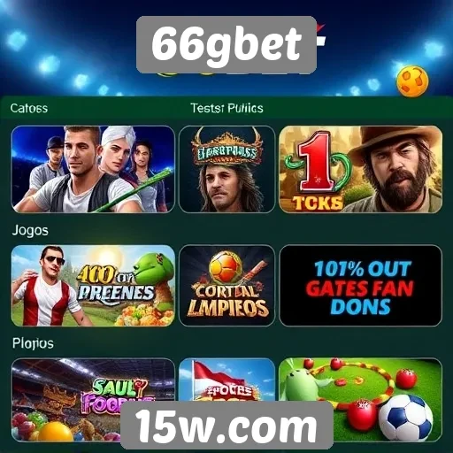 Jogos populares disponíveis na plataforma 66gbet